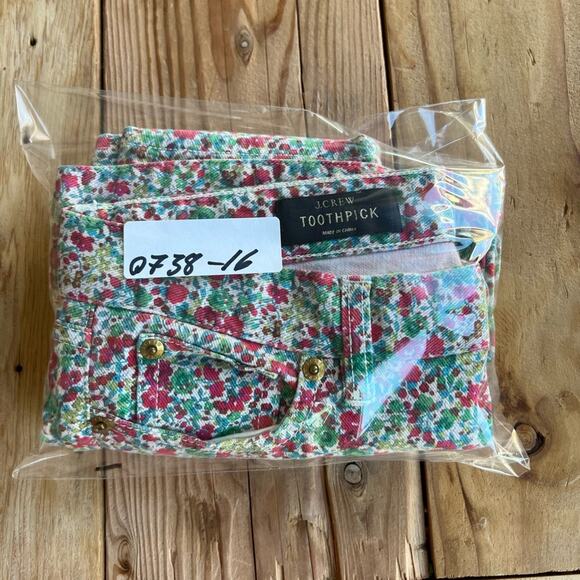 J. Crew Liberty Jeans Womens Size 24 Ankle Floral Toothpick in Emma & Georgina - Picture 12 of 12